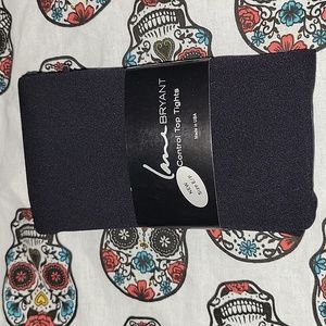 Black control top tights NWT